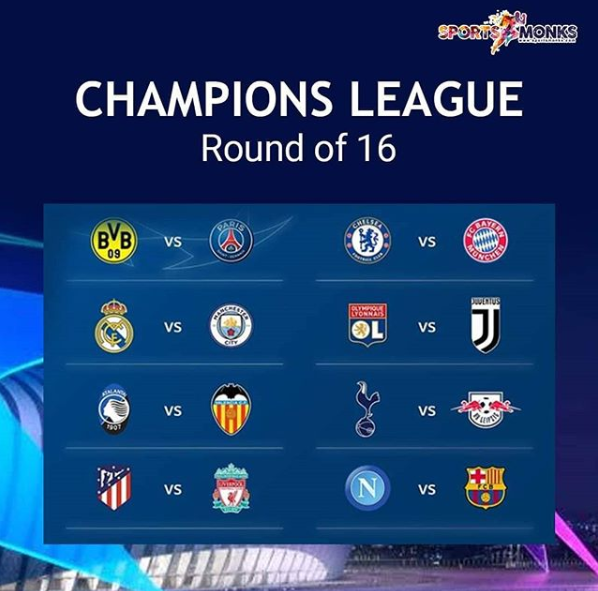 UEFA Champions League: Round Of 16 First Leg Predictions - Sports Monks