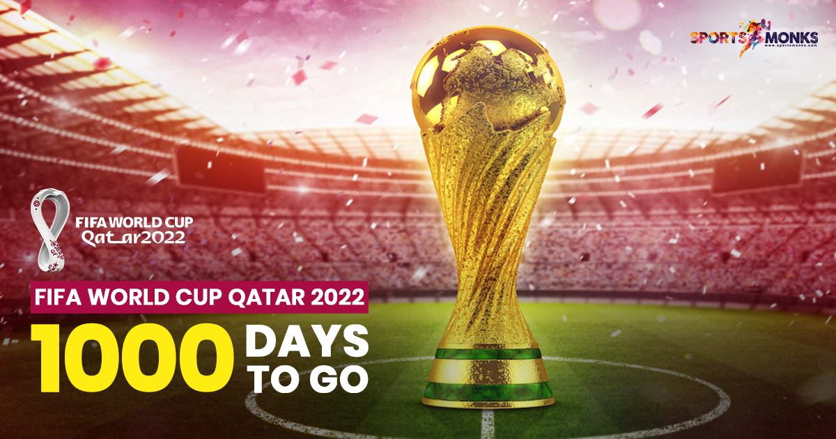 Fifa World Cup 2022 Qatar 1000 Days To Go Sports Monks 3614